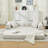 78.5" Convertible Couch Bed with 2 Pillows
