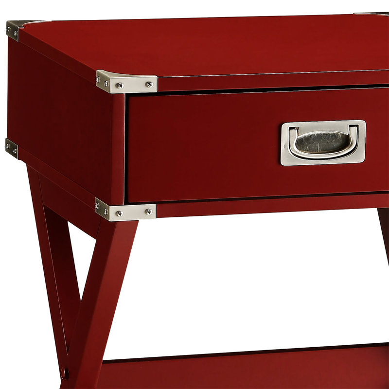 Table d'appoint Babs, Rouge