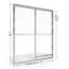 Porte de baignoire Deluxe avec cadre l 56 "x H 58,5"-1199908694-1199908689