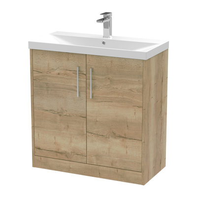 Juno 800mm Single Bathroom Vanity with Integrated Vitreous China Basin
