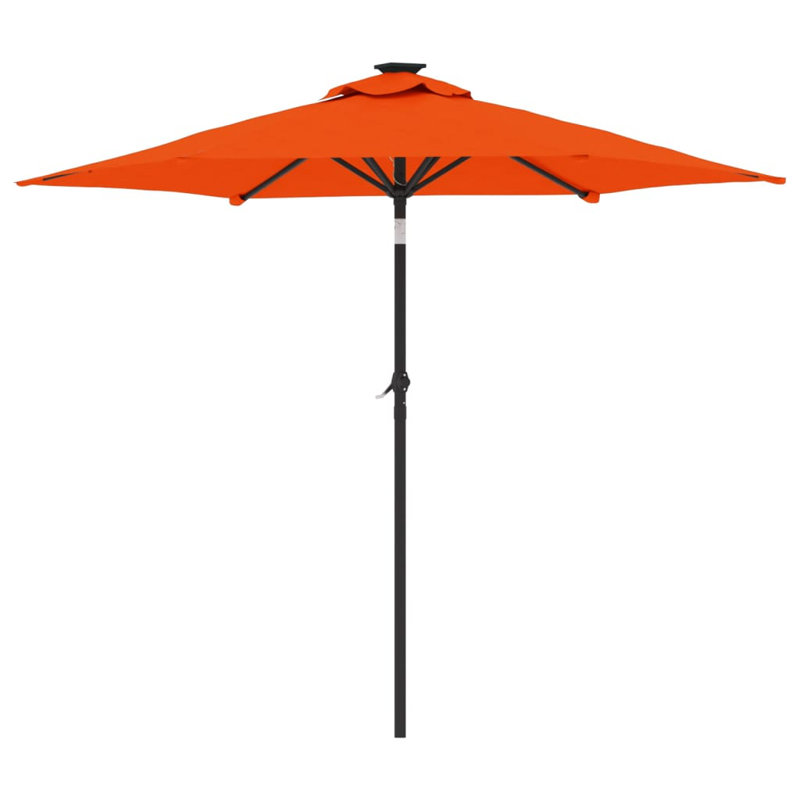 Beach Parasol, Terracotta, 212cm H x 225cm W x 225cm D