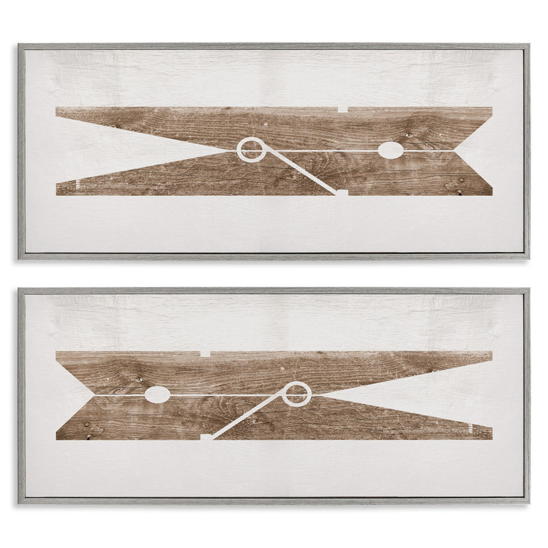 Ensemble de 2 giclées encadrées par Daphne Polselli, H 13 po x l 30 po, Estampe numérique Farmhouse