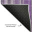 Tapis mauve Premium lavable à la machine 2 pi 6 po x 3 pi 10 po Cerrito AMF543-104020236