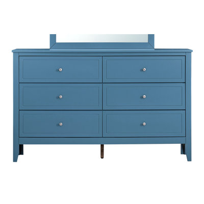 Daniel 6 Drawer Dresser -Teal