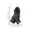 Statue réaliste de cocker spaniel assis pour la décoration extérieure de la maison