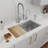 31.5 L x 18.5 W Undermount Kitchen Sink with Faucet