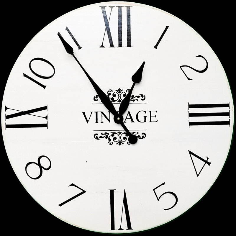 Horloge murale surdimensionnée campagne Norfolk, H 36 po x l 36 po x P 2 po
