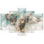 Owl, Birds, Nature, Animals - 5 Piece No Frame Print on Canvas-208802432