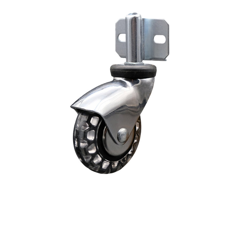 Bright Chrome Polyurethane Caster
