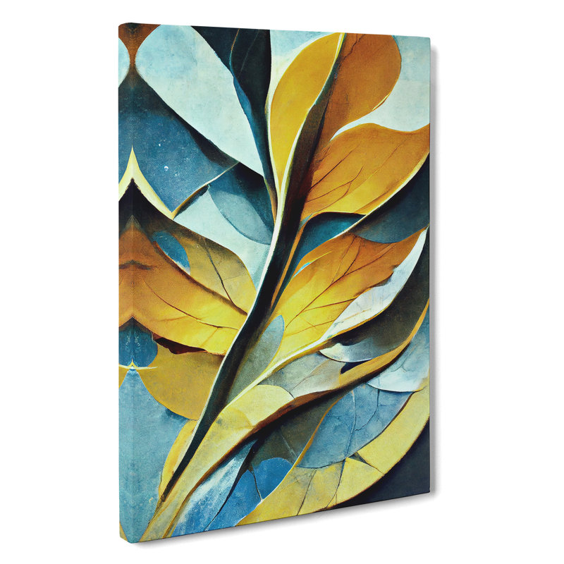 Abstract Leaf No.5 - Wrapped Canvas, 50cm H x 35cm W x 3cm D