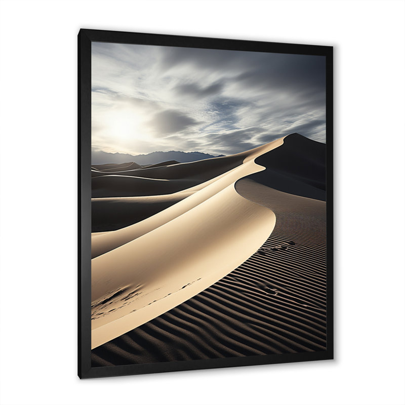 Beatric Égypte, paysage des sables de l'histoire I - reproduction, Cadre photo noir, H 32 po x l 24 po x P 1 po