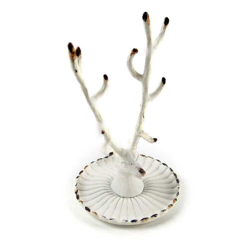 Meuble à bijoux étain flambant, Blanc
