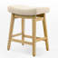 Tabouret de bar 24 po en bois massif idéal pour îlot de cuisine et comptoir-1296516907