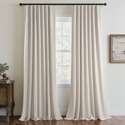 Blackout Curtains,Thermal Insulated Drapes with Hooks 2 Panel Sets,Back Tab 100% Room Darkening Window Curtains