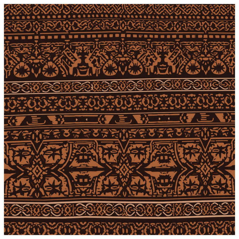 Tapis de bain Intricate Brown, L 24 po x L 17 po