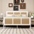Rattan Bed Frame With Headboard, Boho Cane Platform Bed Frame With Strong Metal Slat, Noise Free-930438020-907927858
