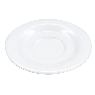 GET SU-2-DW Saucer For Coffee Cups and Mugs C-108, TM-1208 & TM-1308, 5.5", Diamond White (Set of 12)