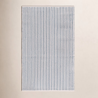 Hand-Woven Chevron Cotton Rug