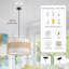 Luminaire suspendu tambour 1 lumière