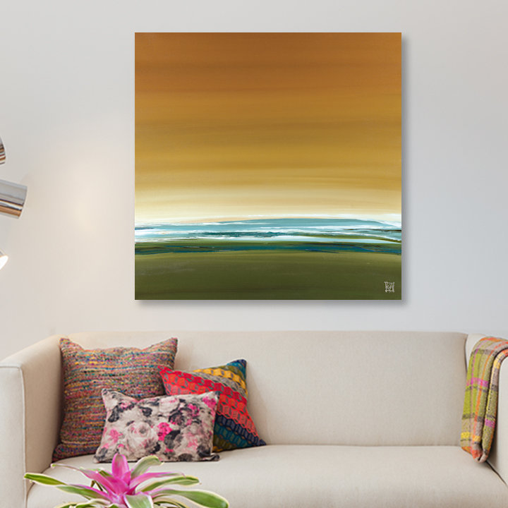 « midmorning i », reproduction sur toile, H 37 po x l 37 po x P 1,5 po, Toile tendue, Pas de tapis