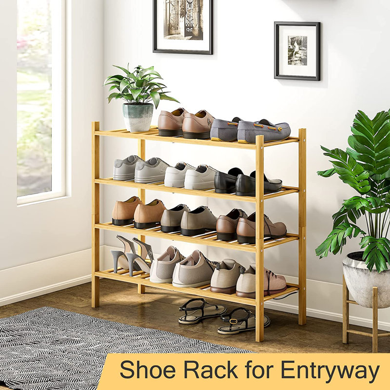 12 Pair Stackable Shoe Rack