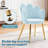 KORSER Office Chairs, Velvet Vanity Chair with Bow Pillow, Modern Petal Chair for Living Room, Bedroom-220779313