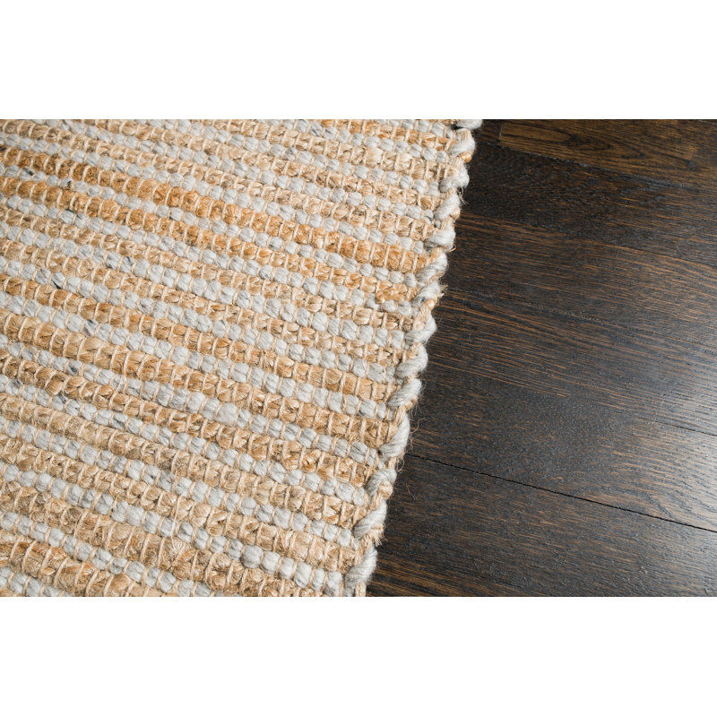 Mucha Solid Colour Hand Woven Area Rug, Rectangle 152 x 244cm