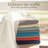 Waffle Bath Towel Set – 6-Piece 100% Natural Cotton Quick-Drying, Super Absorbent, Classic Style-2137911973