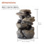 Outdoor Rock Fountain with Lights