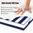 Fade Resistant Outdoor Chair Cushions Set Of 2, Deep Seat Patio Cushions 19 X 19 With Removable Cover, 28D High Resilience Foam Replacement Outdoor Seat Cushions With For Sofa, Adirondack Chair, Sectional,Blue Cabana Stripe-124896483-124896484