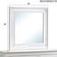 Miroir Verona G6735-M, blanc perle