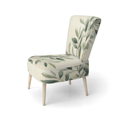 Chaise d'appoint Eucalyptus - Chaise d'appoint en velours Eucalyptus Olive Branch II