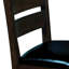 De 2 chaises à hauteur de comptoir, revêtement en similicuir noir, siège rembourré en mousse, dossier indémodable et structure stable, chaises 2 de la maison, look de finition, rembourrage, pièce classique