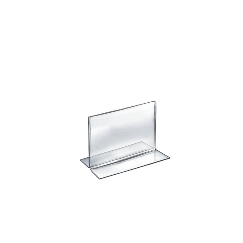 Clear Acrylic Horizontal Desktop Sign Holder, 6" x 5", 10-Pack