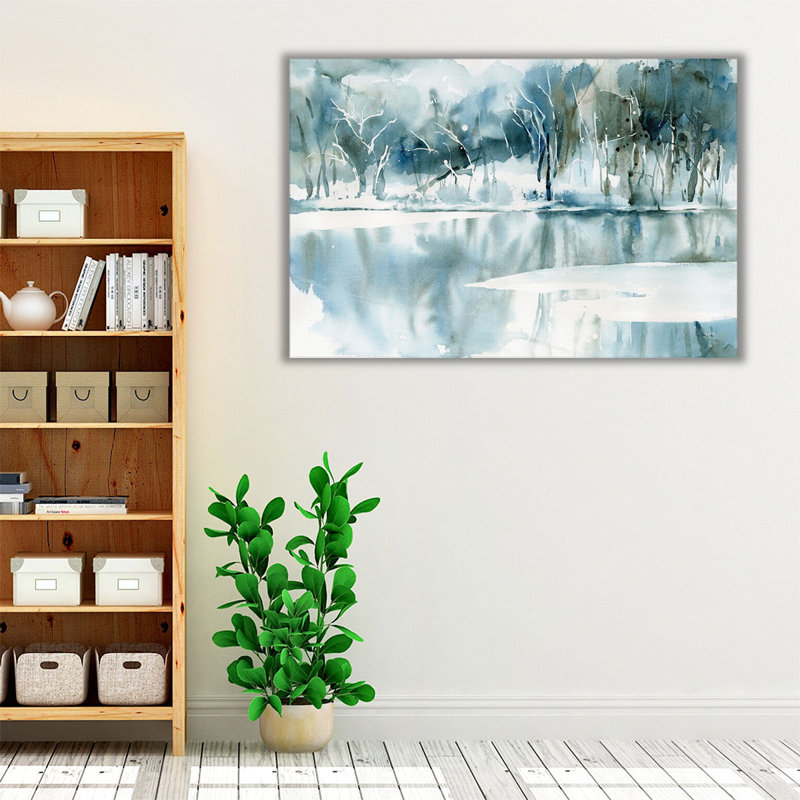 «Blue Reflections», reproduction d'art sur toile, H 40 po x l 60 po