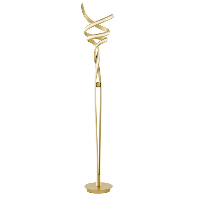 Etowah 63'' LED Novelty Floor Lamp, Gold