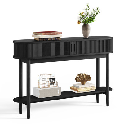 Leathia Fluted Console Table