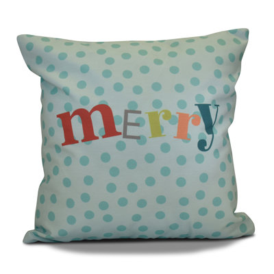 Housse de coussin d'extérieur carré Coastal Christmas