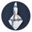 Chic Denim 100% Phthalate-free Vinyl Round Placemats-475299711