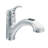 MOEN Renzo Spot Resist Stainless 9 in. H Pull Out Sprayer Kitchen Faucet with 360° Spout Swivel and PowerClean-9246230