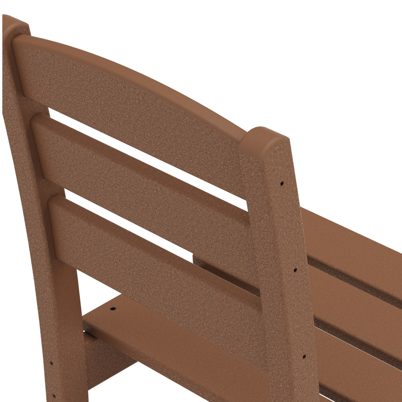 POLYWOOD® Lakeside Armless Patio Bar Stool, Teak
