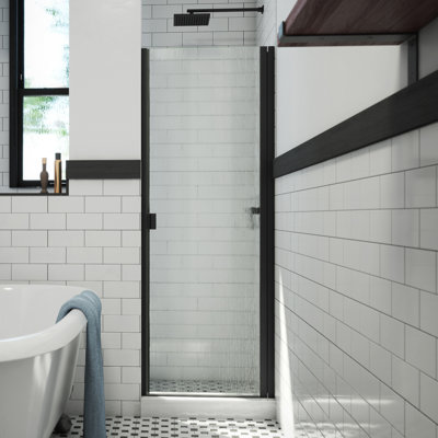 RD Swinging 36" W x 66" H Semi-Frameless Shower Door
