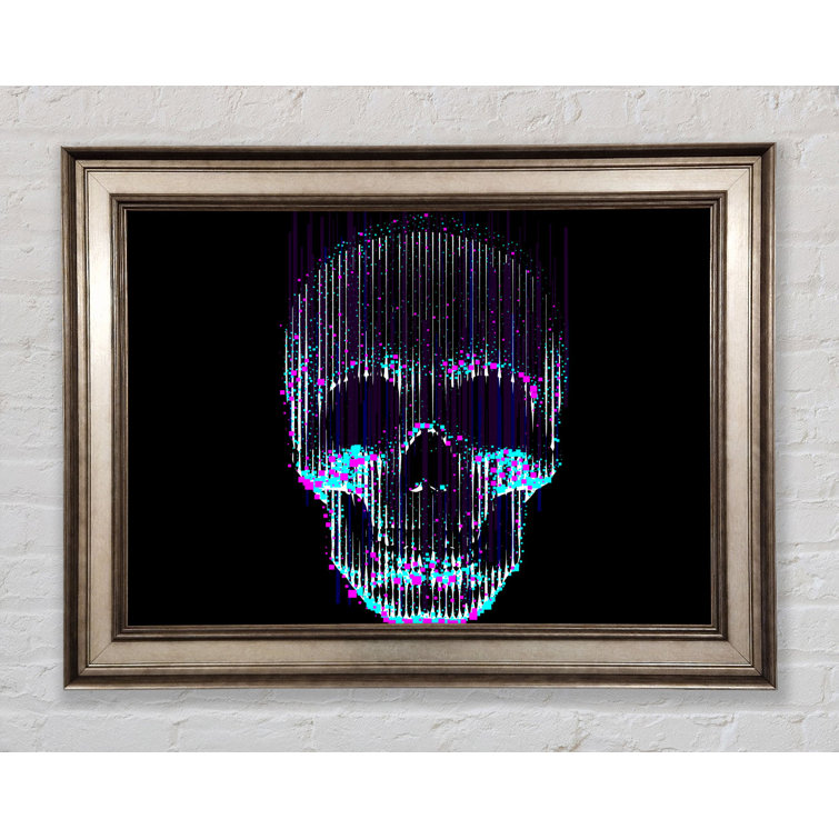 Bright Star Distorted Skull - Single Picture Frame Art Prints | Wayfair ...