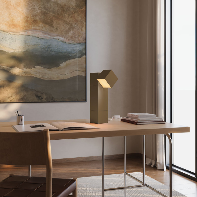 Analog Task Light, Walnut