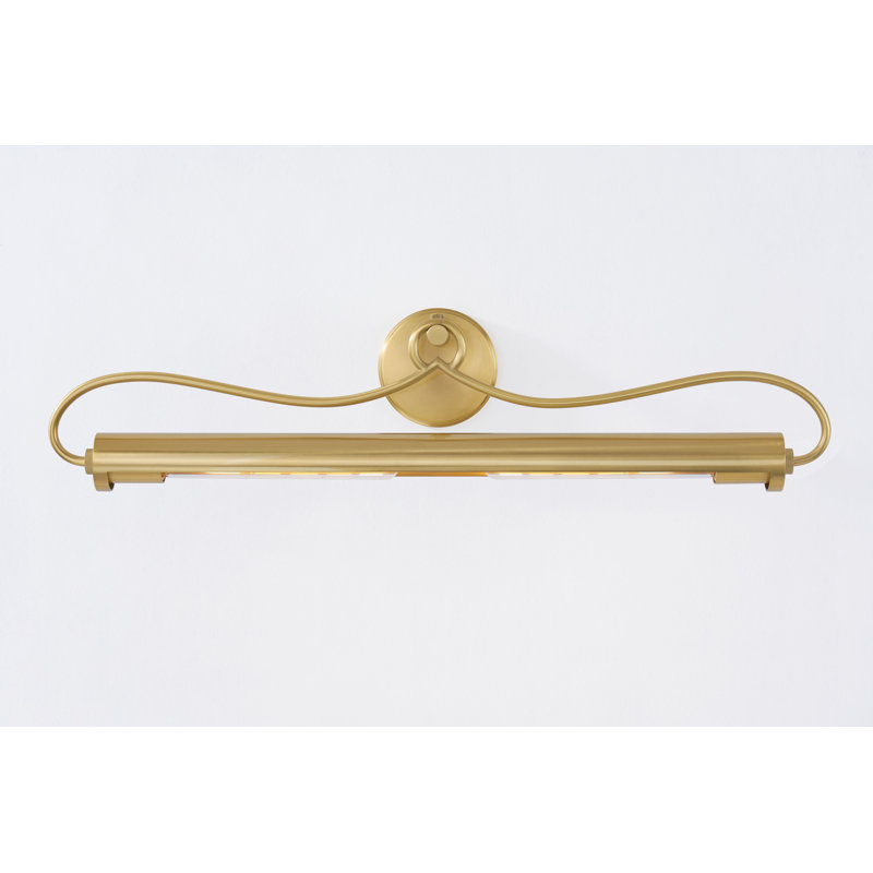 Berun 2 Light Picture Light, Old Bronze, 6.75" H x 28.25" W x 28.25" D