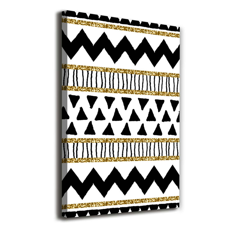 Ethnic Background - Wrapped Canvas Print