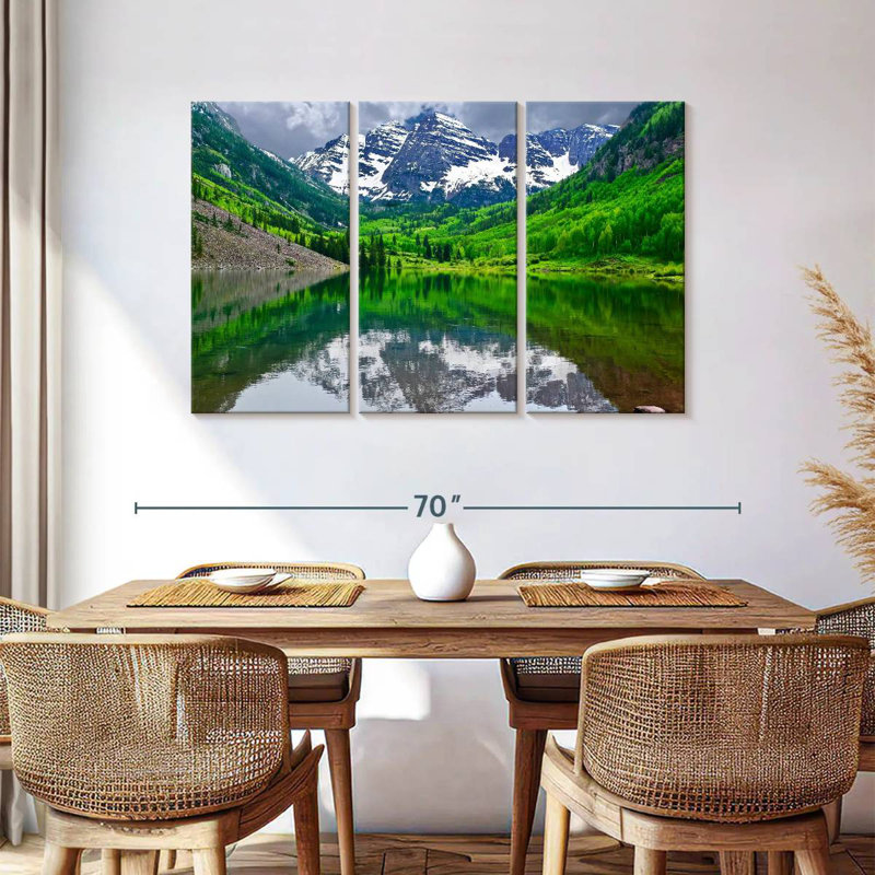 Alvord Maroon Bells Lake, paysage, H 36 po x l 57 po
