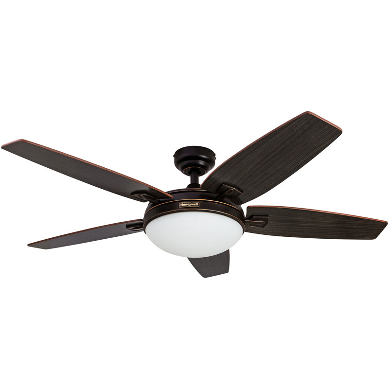 Carmel 48" Bowl Ceiling Fan Light Kit with Remote, Bronze