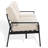 Adriane Aluminum Patio Sofa with Polypropylene/ Olefin Cushions
