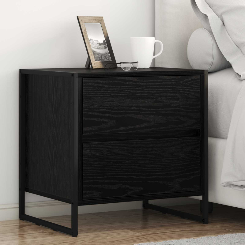 50cm W Manufactured Wood Bedside Table